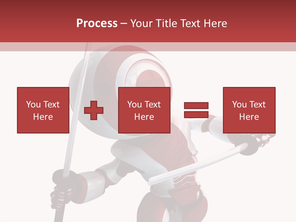 Futuristic Plastic Cyborg PowerPoint Template