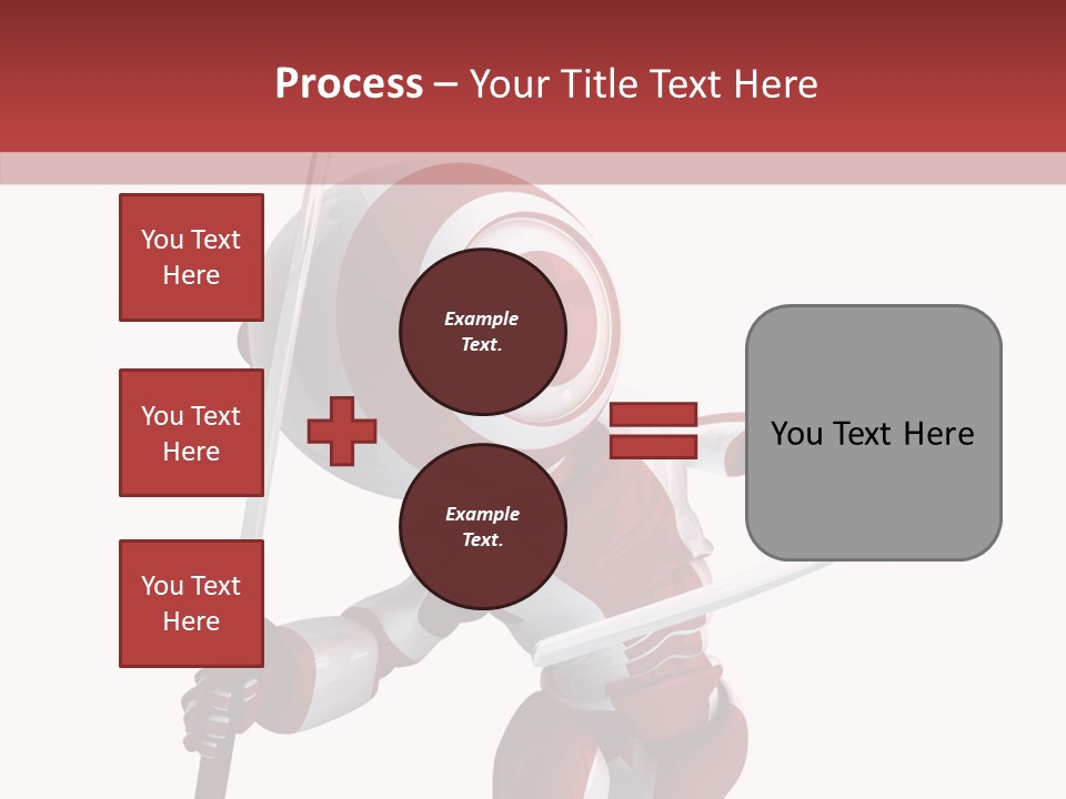 Futuristic Plastic Cyborg PowerPoint Template