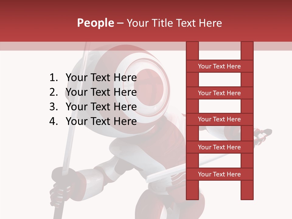 Futuristic Plastic Cyborg PowerPoint Template