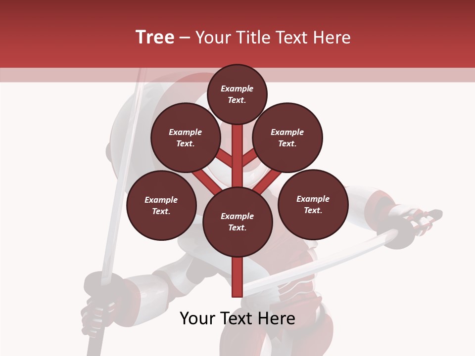 Futuristic Plastic Cyborg PowerPoint Template