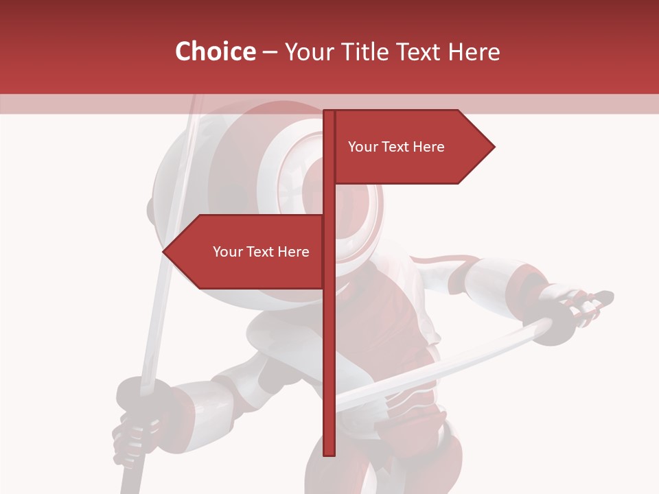 Futuristic Plastic Cyborg PowerPoint Template