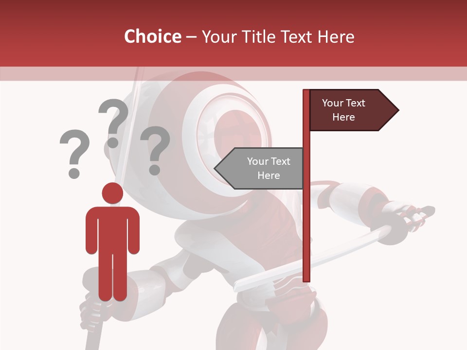 Futuristic Plastic Cyborg PowerPoint Template