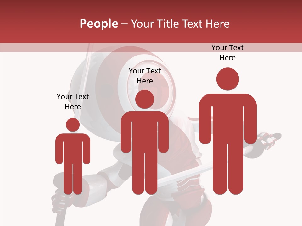 Futuristic Plastic Cyborg PowerPoint Template