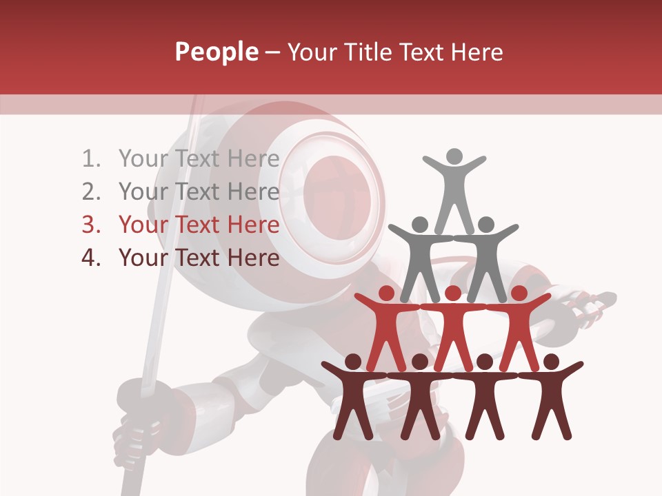 Futuristic Plastic Cyborg PowerPoint Template