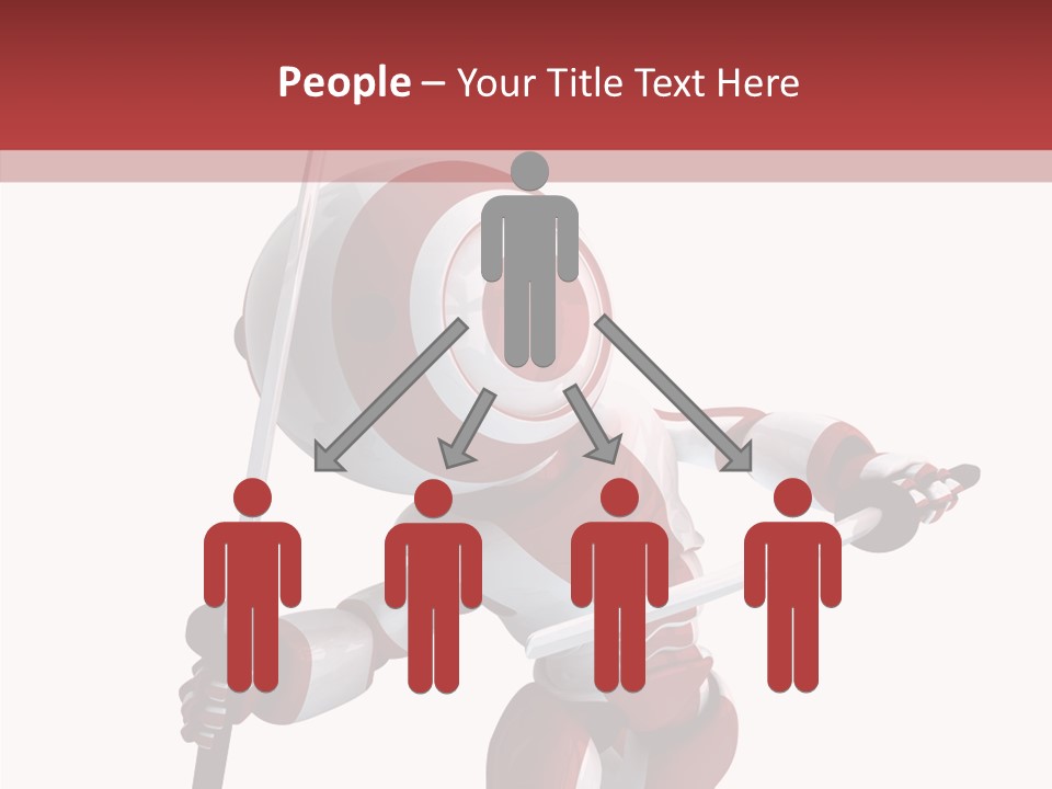 Futuristic Plastic Cyborg PowerPoint Template