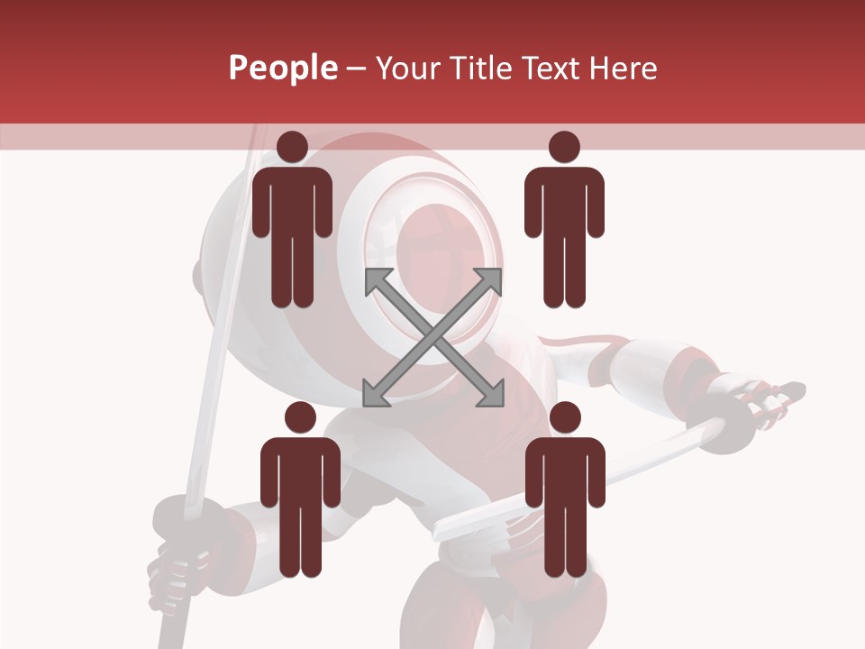 Futuristic Plastic Cyborg PowerPoint Template