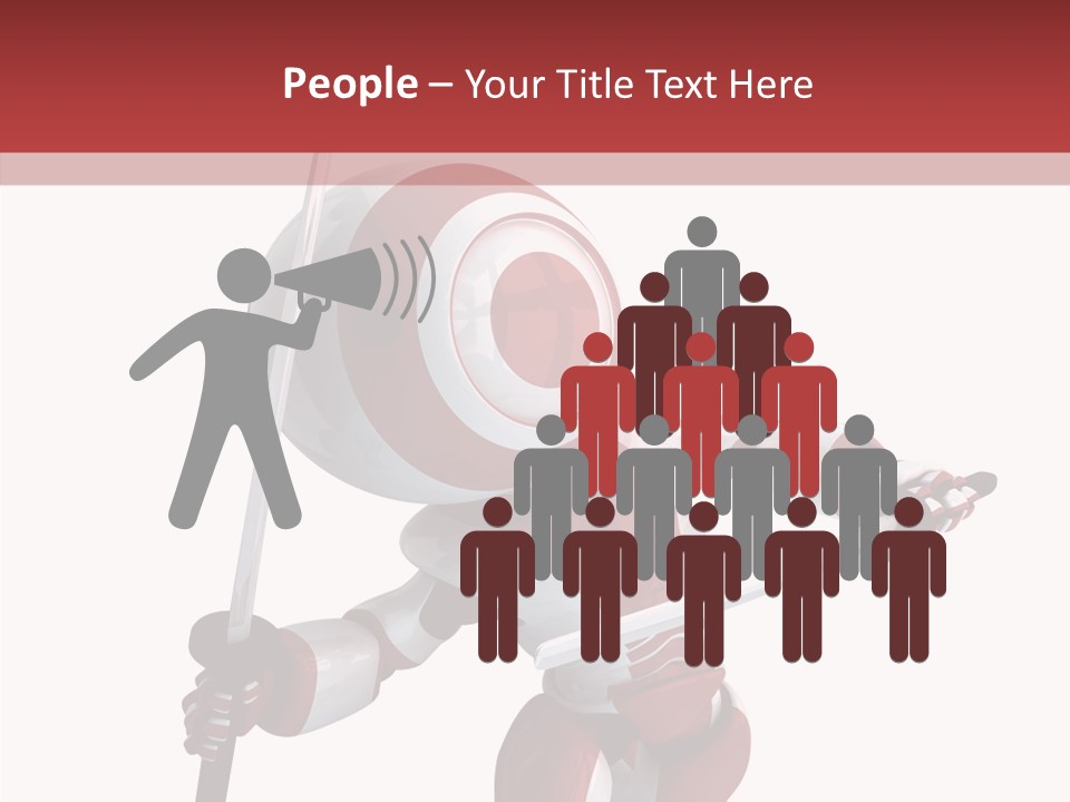 Futuristic Plastic Cyborg PowerPoint Template