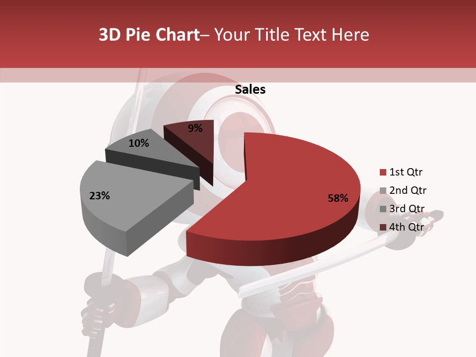 Futuristic Plastic Cyborg PowerPoint Template