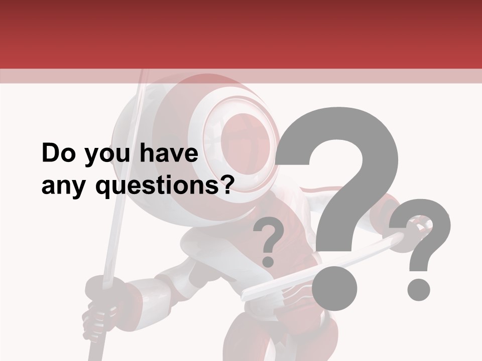 Futuristic Plastic Cyborg PowerPoint Template