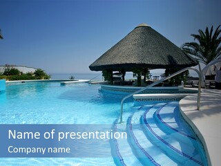 Swim Straw Luxury PowerPoint Template