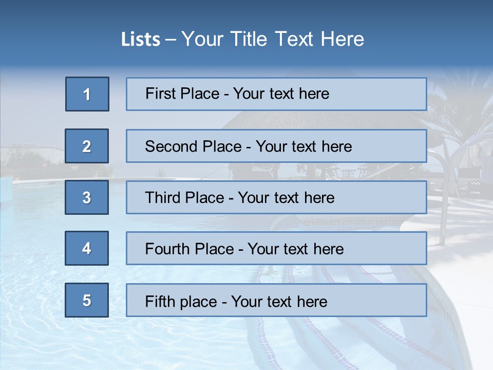 Swim Straw Luxury PowerPoint Template