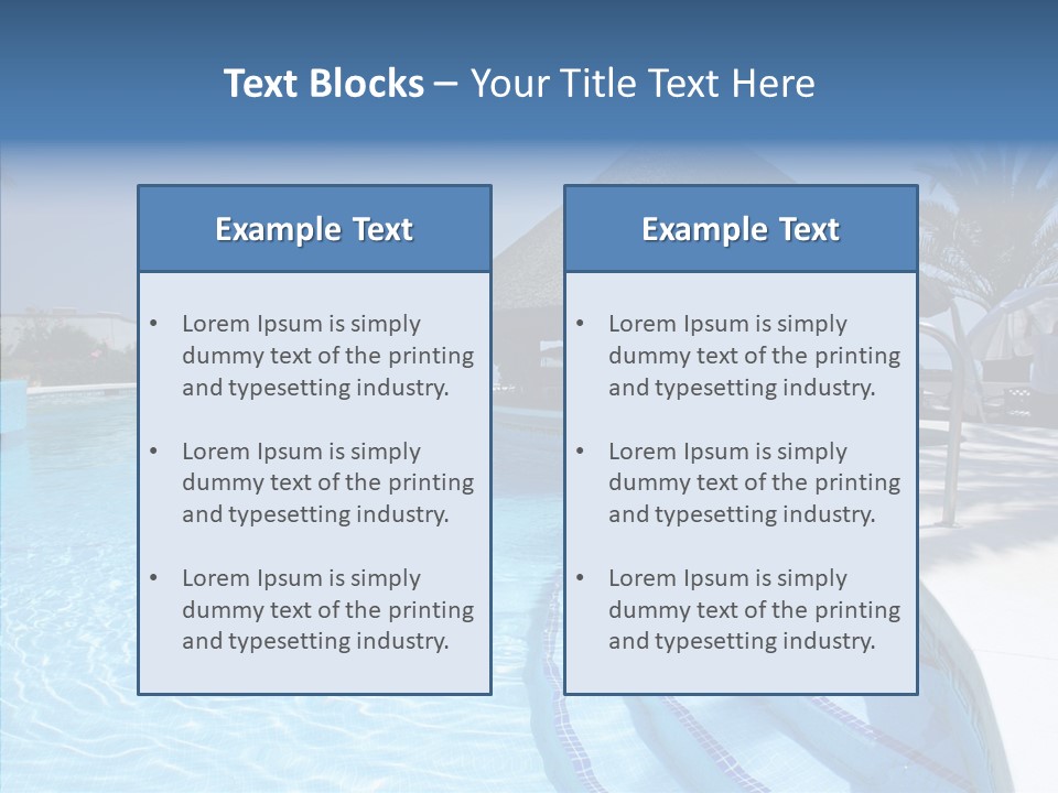 Swim Straw Luxury PowerPoint Template