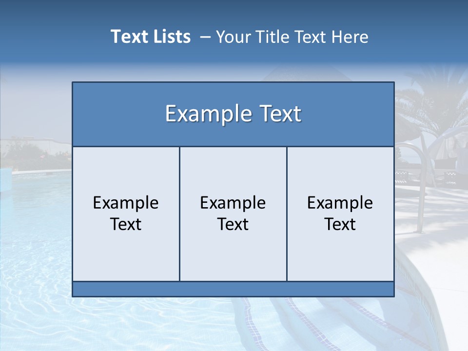 Swim Straw Luxury PowerPoint Template