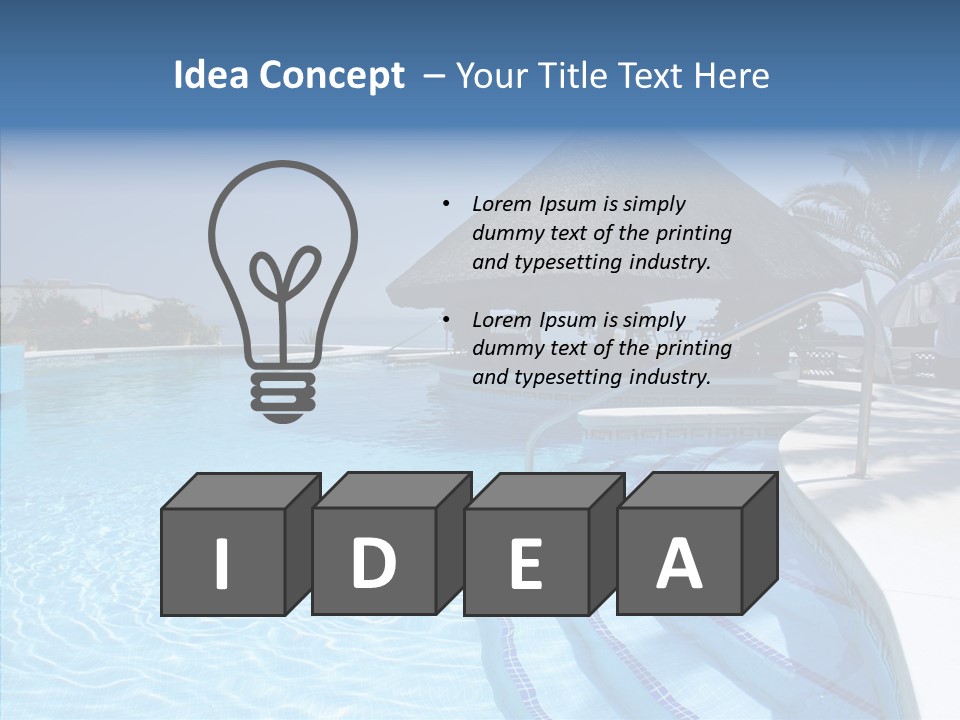 Swim Straw Luxury PowerPoint Template