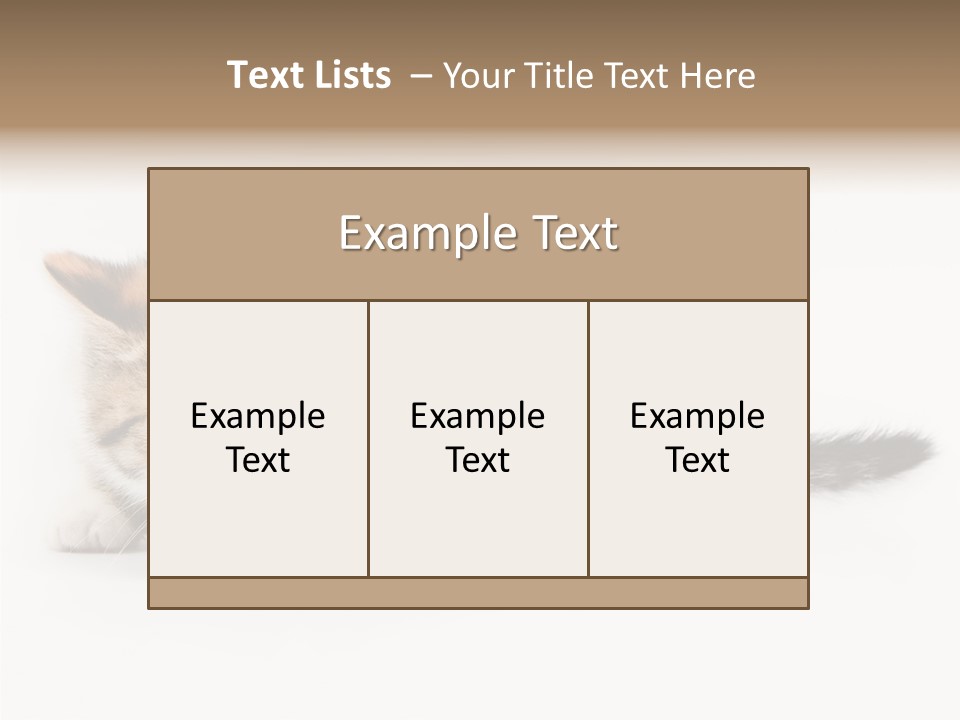 Sweet Feline Domestic PowerPoint Template