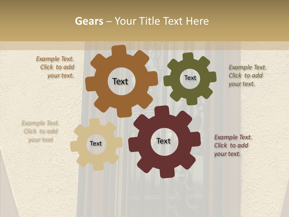 Iron Architecture Building PowerPoint Template