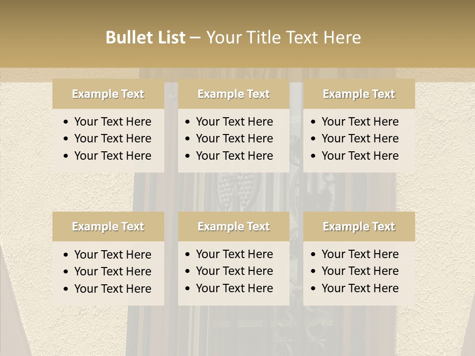 Iron Architecture Building PowerPoint Template