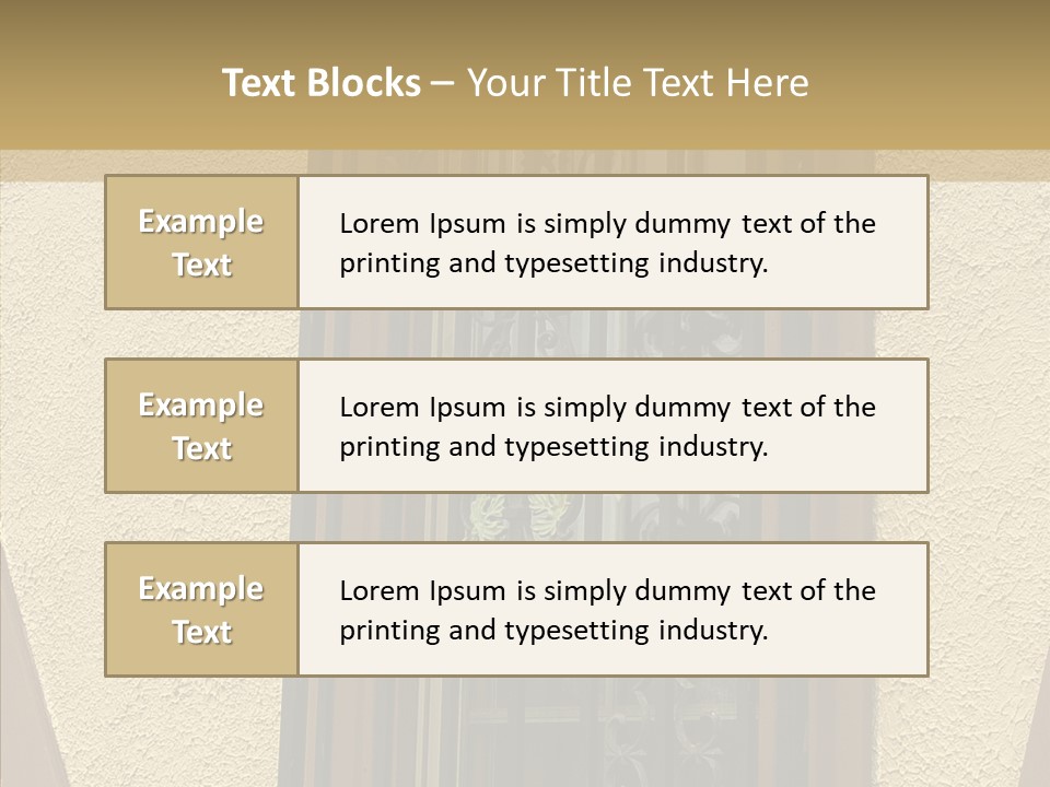 Iron Architecture Building PowerPoint Template