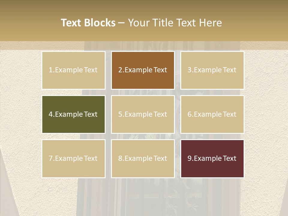 Iron Architecture Building PowerPoint Template