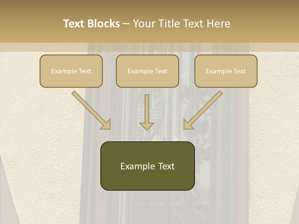 Iron Architecture Building PowerPoint Template