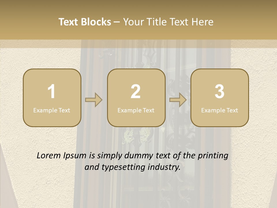 Iron Architecture Building PowerPoint Template