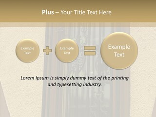 Iron Architecture Building PowerPoint Template