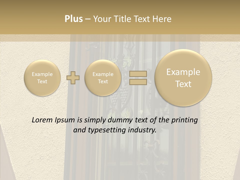 Iron Architecture Building PowerPoint Template