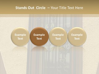 Iron Architecture Building PowerPoint Template