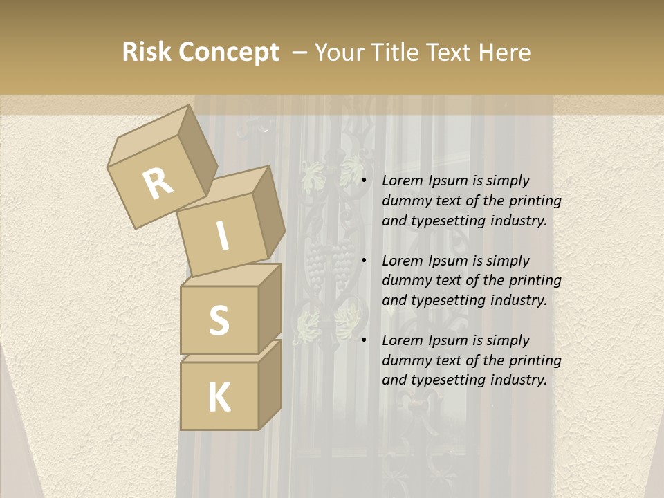 Iron Architecture Building PowerPoint Template