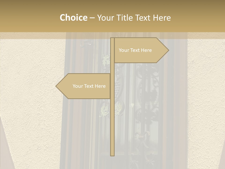 Iron Architecture Building PowerPoint Template