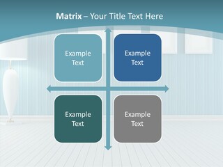 Vintage Living Blue PowerPoint Template