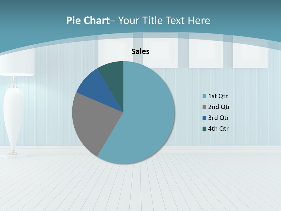 Vintage Living Blue PowerPoint Template