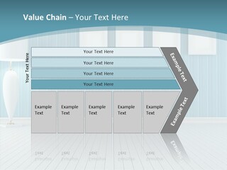 Vintage Living Blue PowerPoint Template
