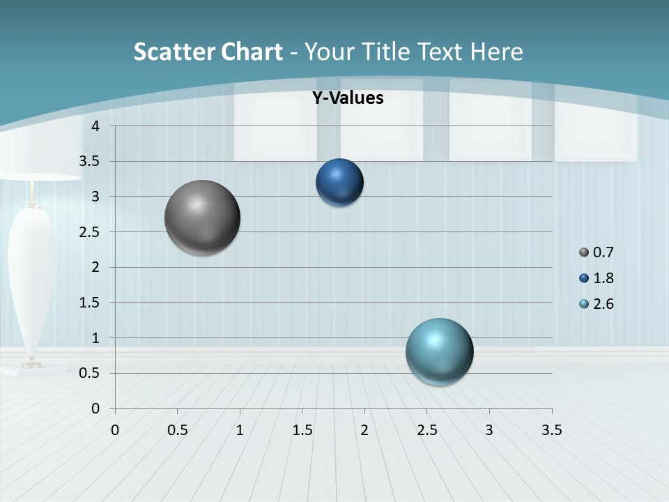 Vintage Living Blue PowerPoint Template