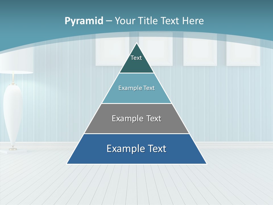 Vintage Living Blue PowerPoint Template