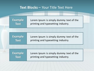 Vintage Living Blue PowerPoint Template