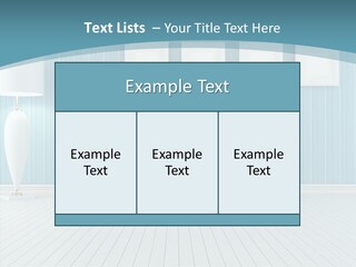 Vintage Living Blue PowerPoint Template