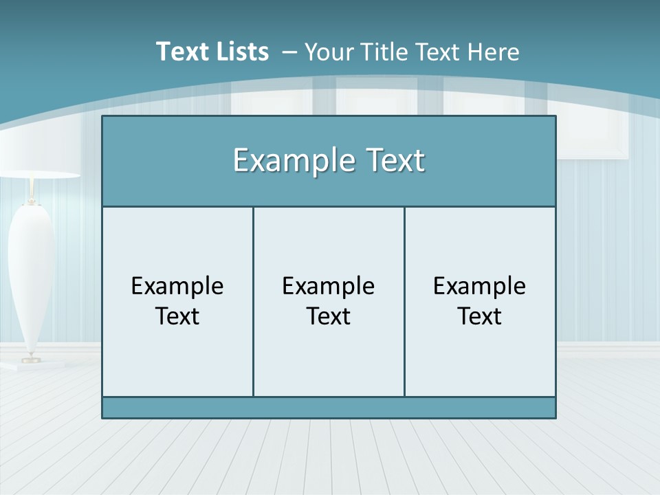 Vintage Living Blue PowerPoint Template