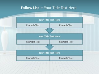 Vintage Living Blue PowerPoint Template