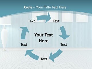 Vintage Living Blue PowerPoint Template