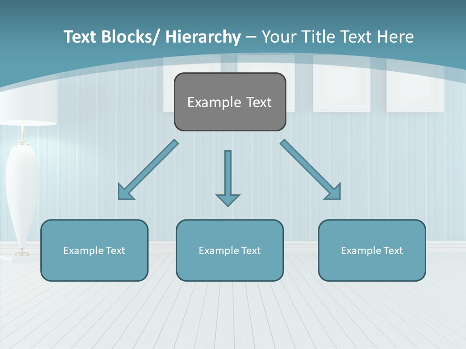 Vintage Living Blue PowerPoint Template