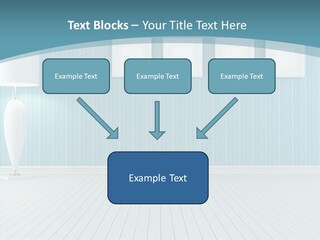 Vintage Living Blue PowerPoint Template