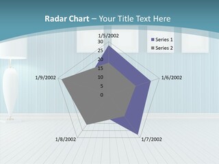 Vintage Living Blue PowerPoint Template