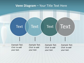 Vintage Living Blue PowerPoint Template