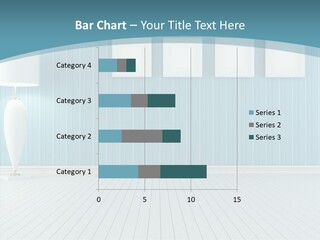 Vintage Living Blue PowerPoint Template