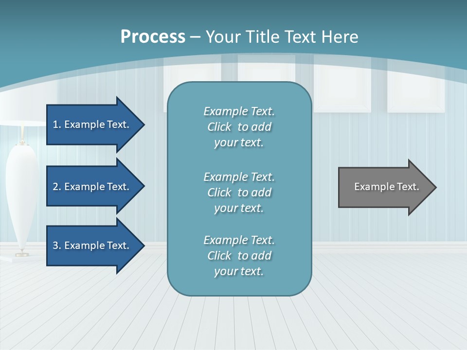Vintage Living Blue PowerPoint Template