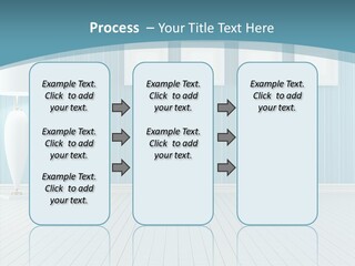 Vintage Living Blue PowerPoint Template