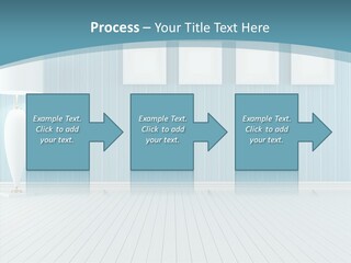 Vintage Living Blue PowerPoint Template