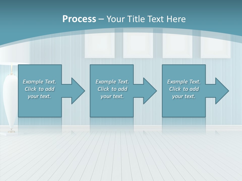 Vintage Living Blue PowerPoint Template