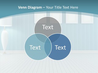Vintage Living Blue PowerPoint Template